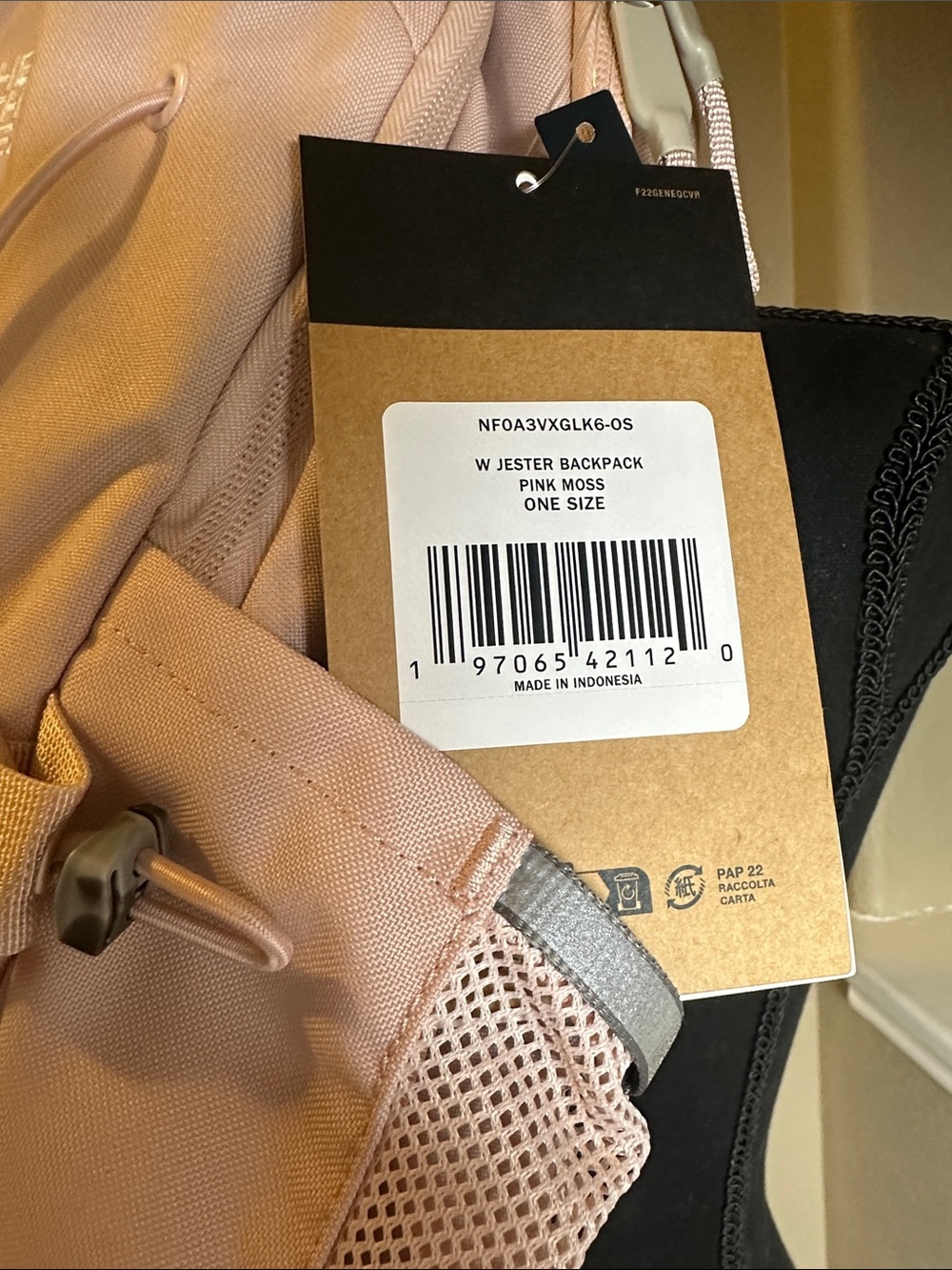 NWT PINK MOSS COLOR The North Face Jester Backpack - Light Pink - Picture 3 of 5